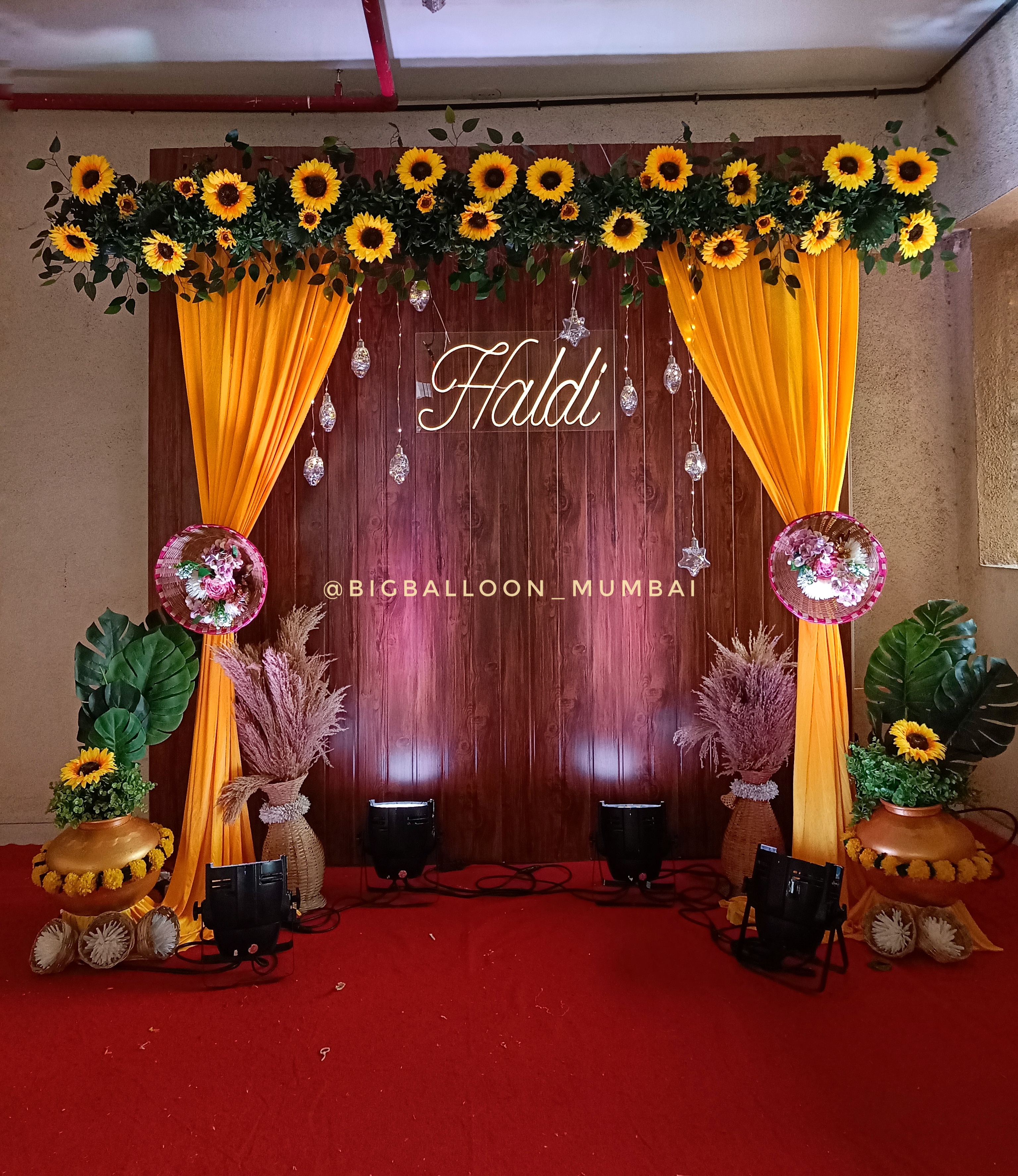 Haldi Ceremony Celebration & Traditional Decor