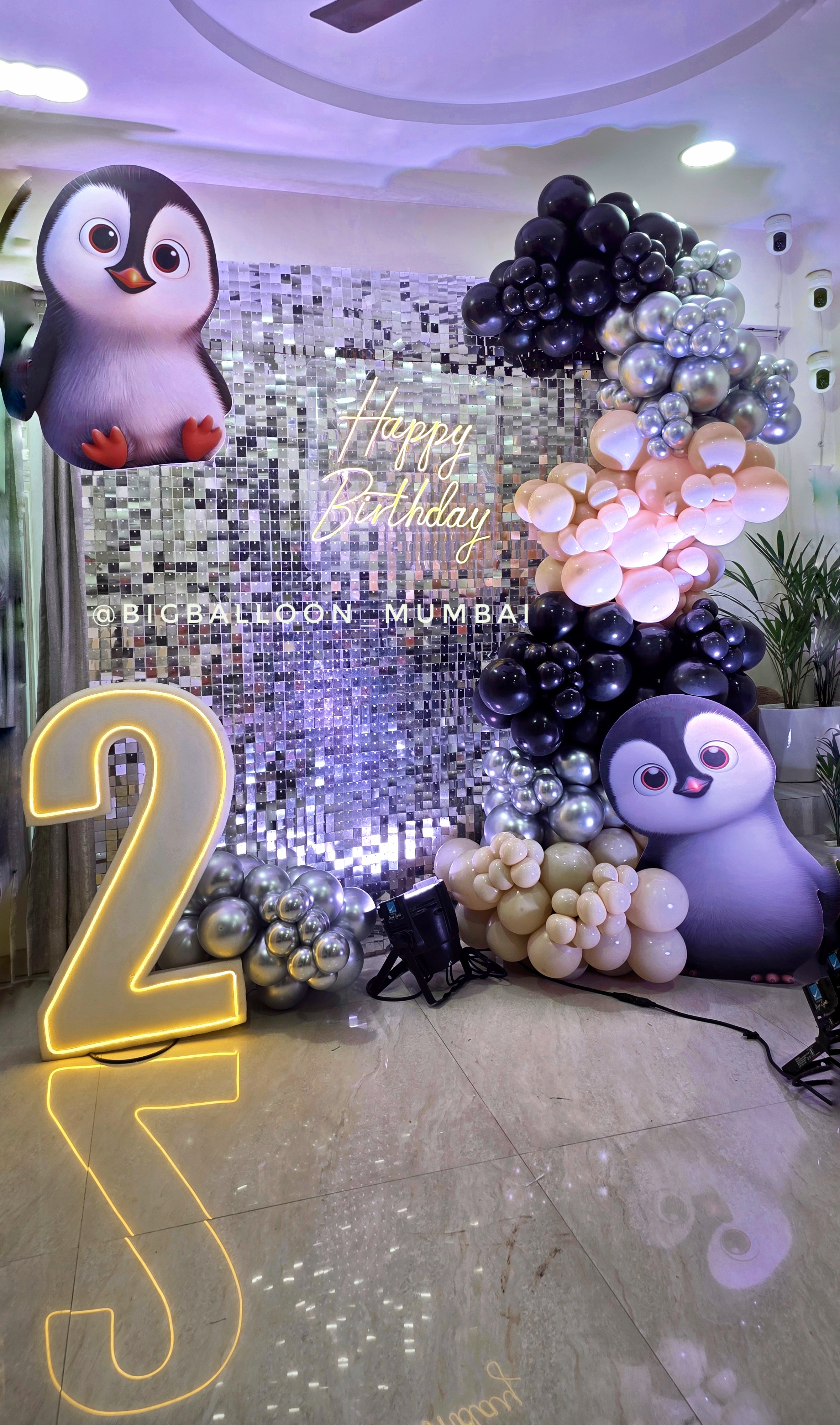 Big Balloon Events luxury birthday celebration setup with custom theme and stage